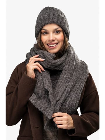 Awama Czapka w kolorze antracytowym