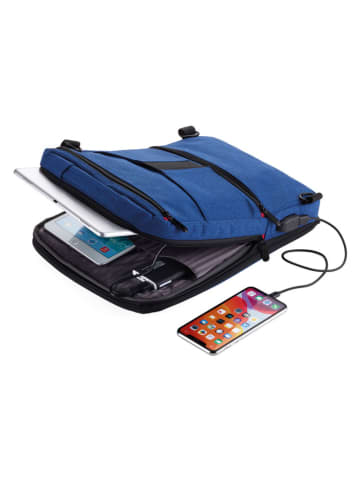 Troika Businessrugzak blauw - (B)36,5 x (H)53 x (D)27 cm