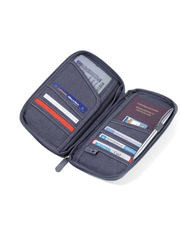 Troika Reisedokumente-Etui in Grau - (B)24,3 x (H)13,3 x (T)2,2 cm