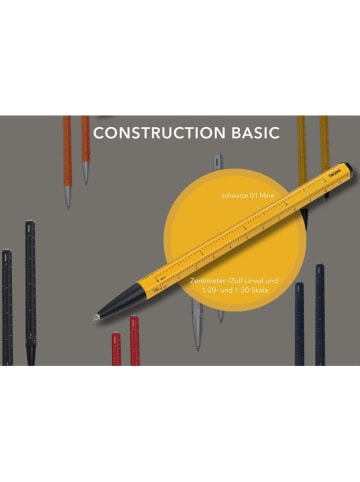 Troika Multifunctionele balpen geel - (H)15 cm