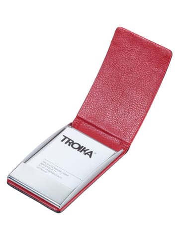 Troika Etui w kolorze czerwonym na wizytówki