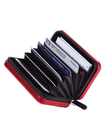 Troika Etui w kolorze czerwonym na karty - 10,5 x 7 x 3 cm