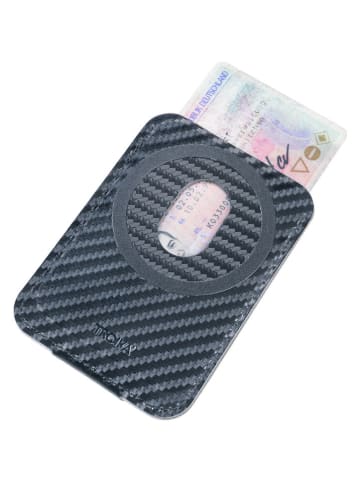 Troika Etui "MagSafe" w kolorze antracytowym na karty - 6,5 x 9,5 x 5 cm