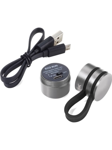 Troika Taschenlampe "Eco Run" in Silber - Ø 2,6 cm