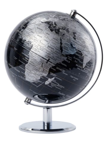 Troika Globus w kolorze srebrno-czarnym - wys. 27 x Ø 20 cm