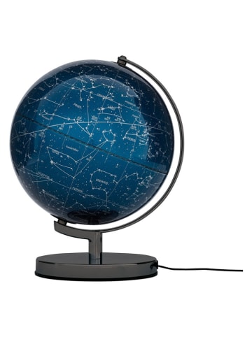 Troika Verlichte wereldbol "Sternenzeichen" blauw/donkerblauw - (H)32 x Ø 25 cm