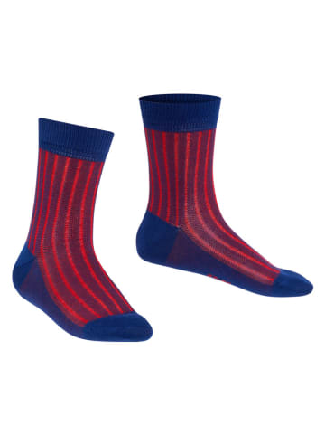 Falke Skarpety w kolorze granatowo-czerwonym