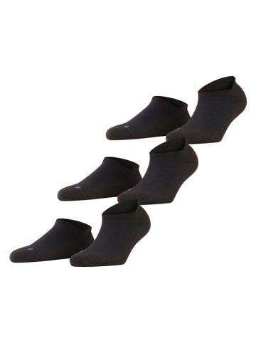 Falke Sportowe skarpety-stopki (3 pary) w kolorze czarnym