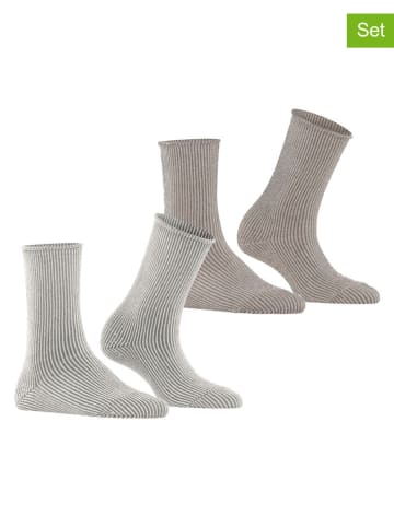 ESPRIT 2-delige set: sokken grijs/beige