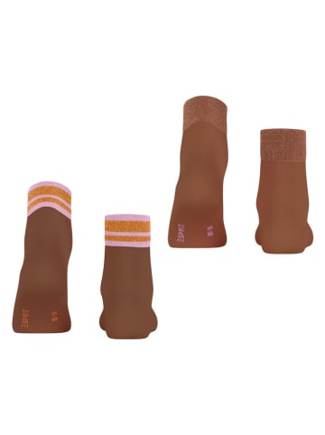 ESPRIT 2-delige set: sokken lichtbruin