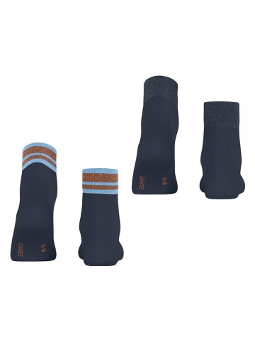 ESPRIT 2-delige set: sokken ''Retro'' donkerblauw