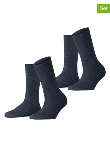 ESPRIT 2er-Set: Socken ''Cloud'' in Dunkelblau