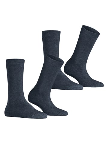 ESPRIT 2er-Set: Socken ''Cloud'' in Dunkelblau