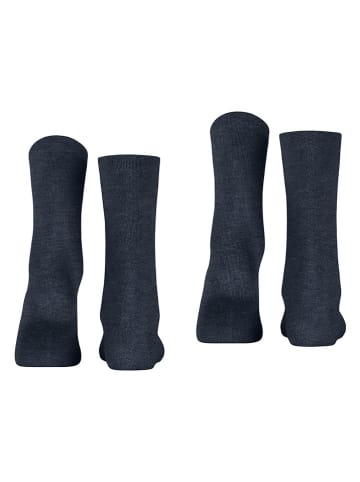 ESPRIT 2er-Set: Socken ''Cloud'' in Dunkelblau