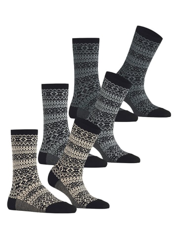 ESPRIT Skarpety (3 pary) "Sami" ze wzorem