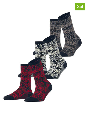 ESPRIT 3er-Set: Socken ''Sami'' in Bunt