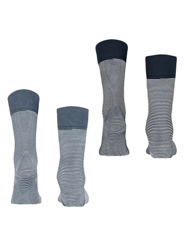 ESPRIT 2-delige set: sokken ''Allover'' wit/donkerblauw