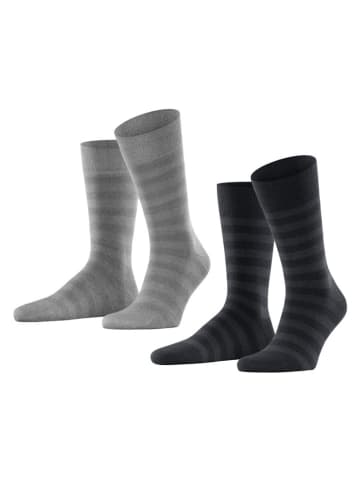 ESPRIT 2-delige set: sokken zwart/grijs