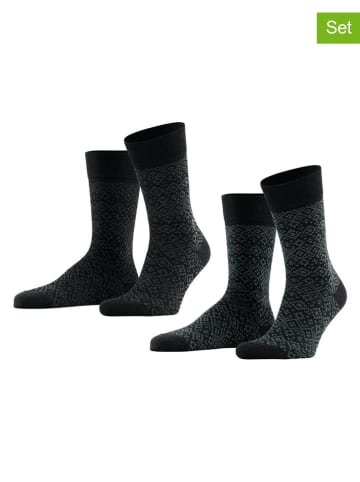 ESPRIT 2er-Set: Socken in Schwarz/ Dunkelblau