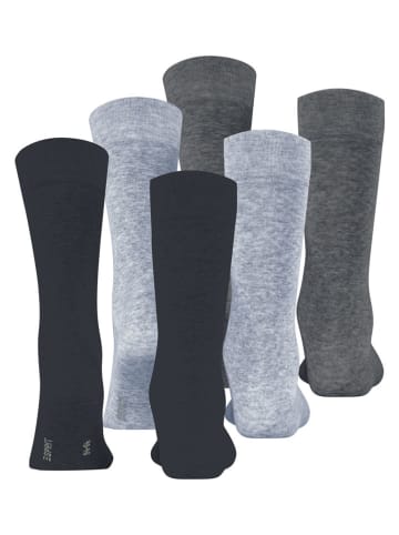 ESPRIT 3er-Set: Socken in Grau/ Dunkelblau