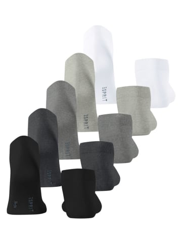 ESPRIT Skarpety (5 par) w kolorze biało-szaro-czarnym
