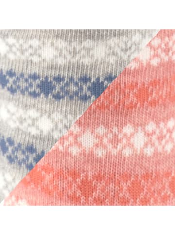 ESPRIT 2-delige set: sokken "Geo Pattern" grijs/lichtroze