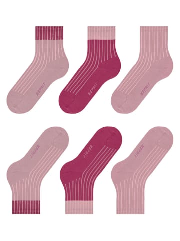 ESPRIT Skarpety (3 pary) w kolorze różowym