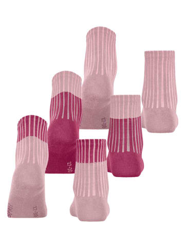 ESPRIT 3er-Set: Socken in Rosa/ Pink