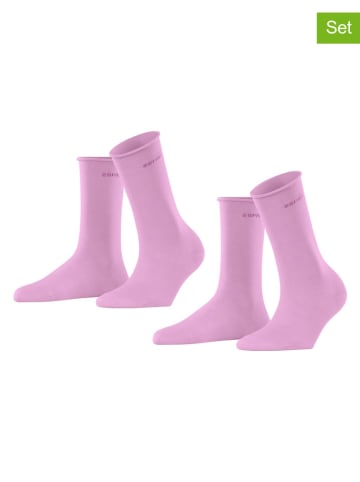 ESPRIT 2-delige set: sokken lichtroze