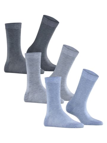 ESPRIT 3er-Set: Socken in Hellblau/ Grau/ Anthrazit