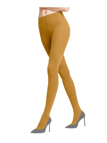 Falke Rajstopy w kolorze musztardowym - DEN 50