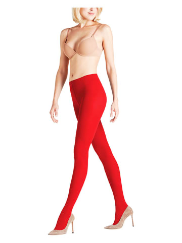 Falke Rajstopy "Pure Matt" w kolorze czerwonym - DEN 50