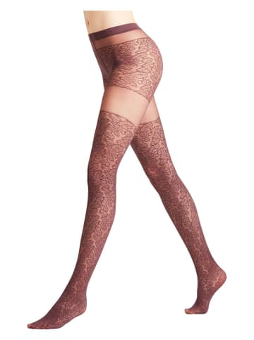 Falke Maillot "Leaves Dream" rood