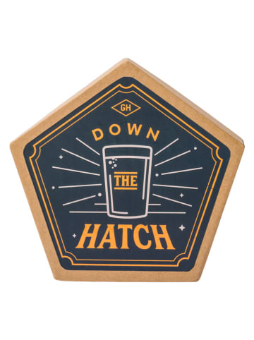 Gentlemen's Hardware Podstawki (4 szt.) "Beer" w kolorze granatowym - 13,4 x 13,4 cm