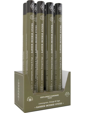 Gentlemen's Hardware 21tlg.Set: Räucherstäbchen in Khaki - (H)34 cm