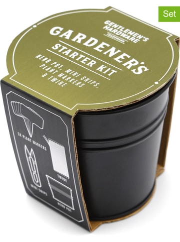 Gentlemen's Hardware 7-delige tuinset "Gardeer's Gift" zwart