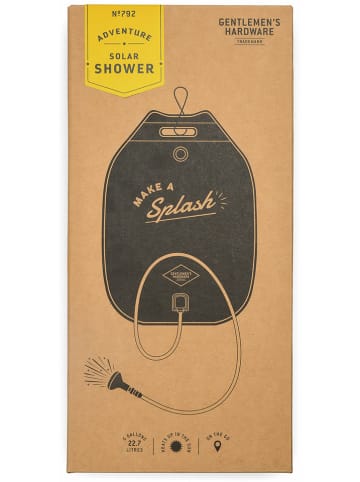 Gentlemen's Hardware Prysznic kempingowy w kolorze czarno-czerwonym