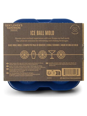 Gentlemen's Hardware Eiswürfelform in Blau