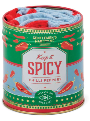 Gentlemen's Hardware 2-częściowy zestaw "Spicy Chilli Peppers" w kolorze zielono-błękitnym