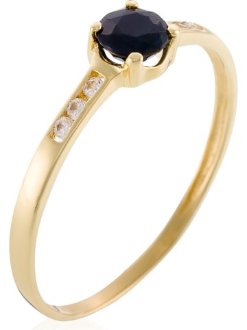 OR ÉCLAT Gouden ring "Carré mystérieux" met edelstenen