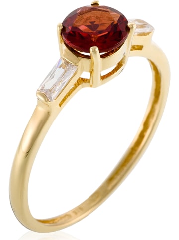 OR ÉCLAT Gouden ring "Pourpre" met granaat
