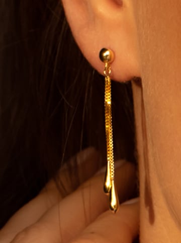 OR ÉCLAT Gold-Ohrstecker "Pluie dorée"