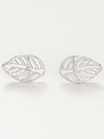 OR ÉCLAT Witgouden oorstekers "Sous le vent"