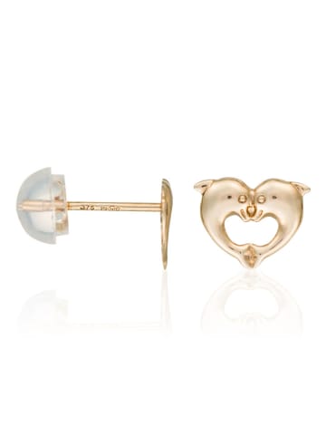 OR ÉCLAT Gold-Ohrstecker "Dauphins merveilleux"