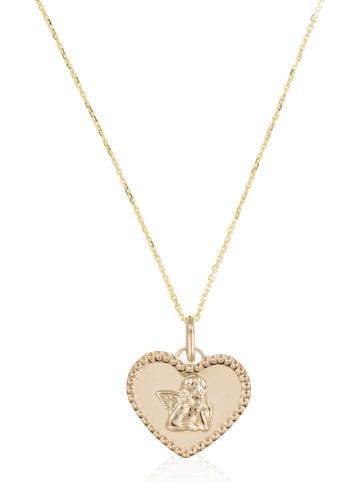 OR ÉCLAT Gouden ketting "Ange amoureux" met hanger - (L)43 cm