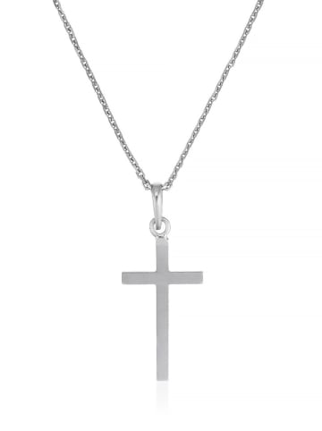 OR ÉCLAT Witgouden hanger "Croix croyance"