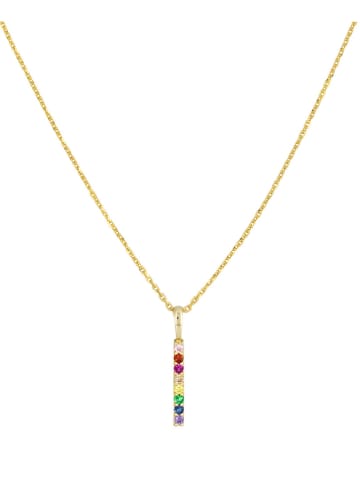 OR ÉCLAT Gouden hanger "Colored" met edelstenen