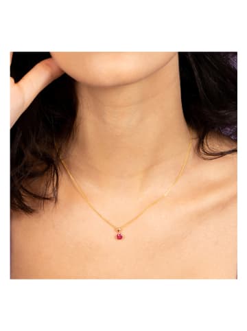 OR ÉCLAT Gold-Anhänger "Puce" mit Edelstein