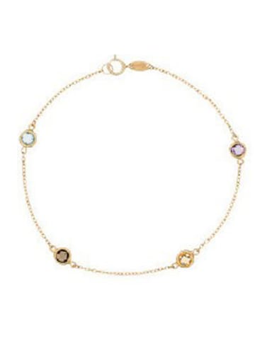 OR ÉCLAT Gouden armband "Petites Pépites" met edelstenen