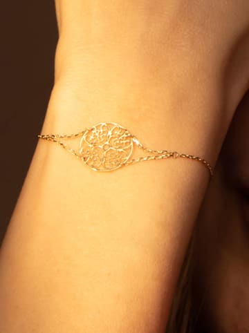 OR ÉCLAT Gold-Armkette "Soleil" mit Schmuckelement